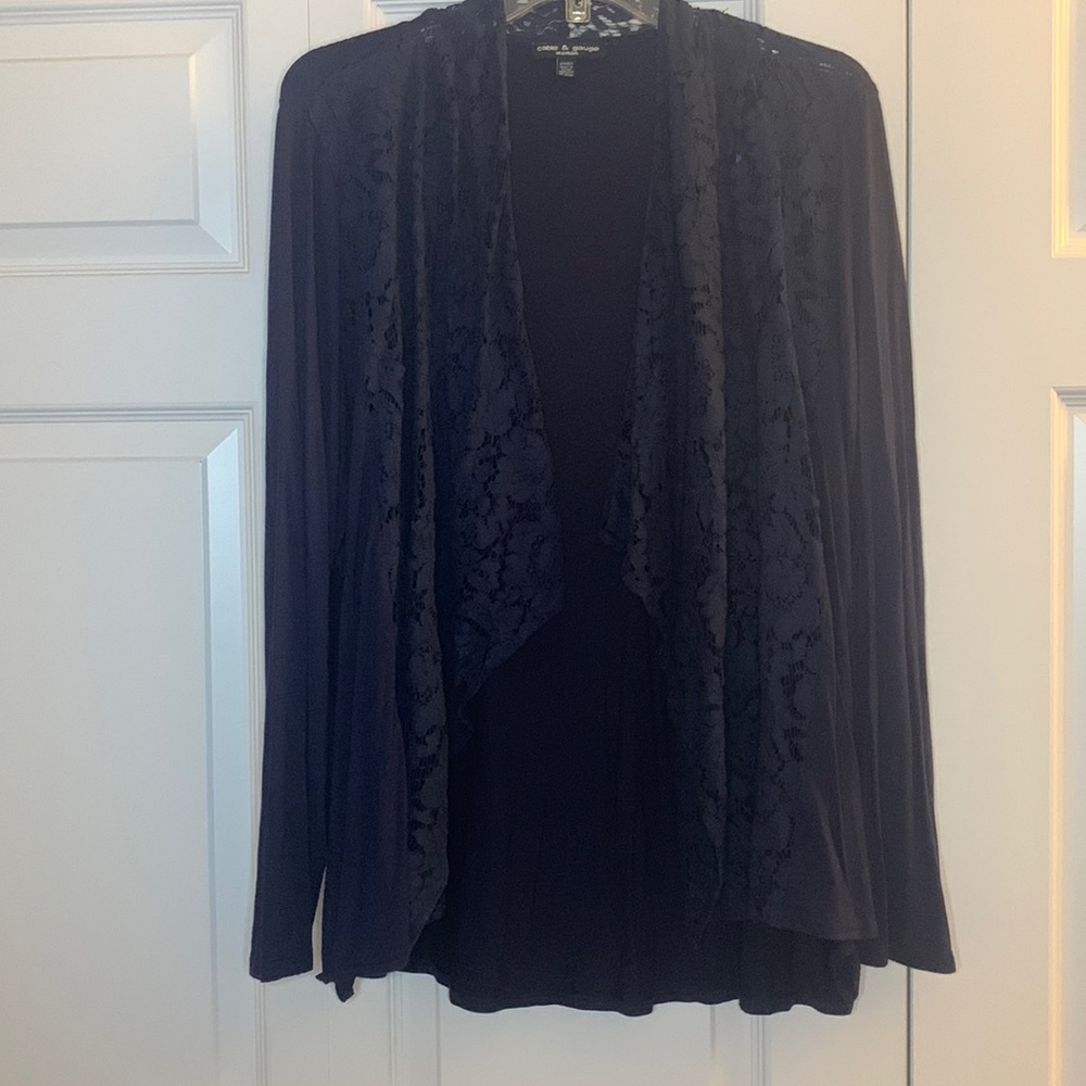 Blue lace cardigan size 2X